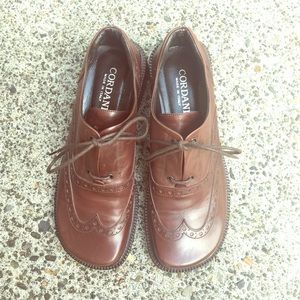 Brown Cordani Oxford Loafers